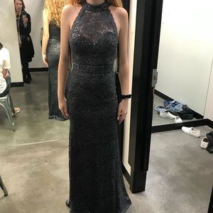 Grey Prom dress